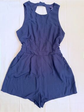one clothing Navy Sleeveless Romper